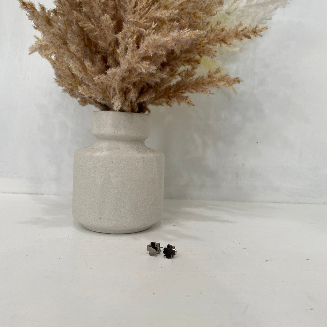 Silver Leaf Stud Earring