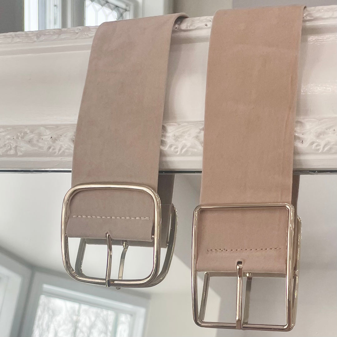 Suede belt
