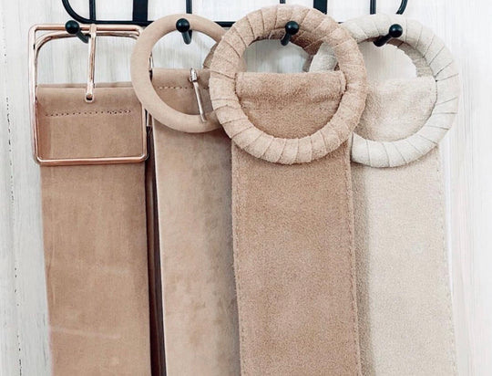 Suede belt