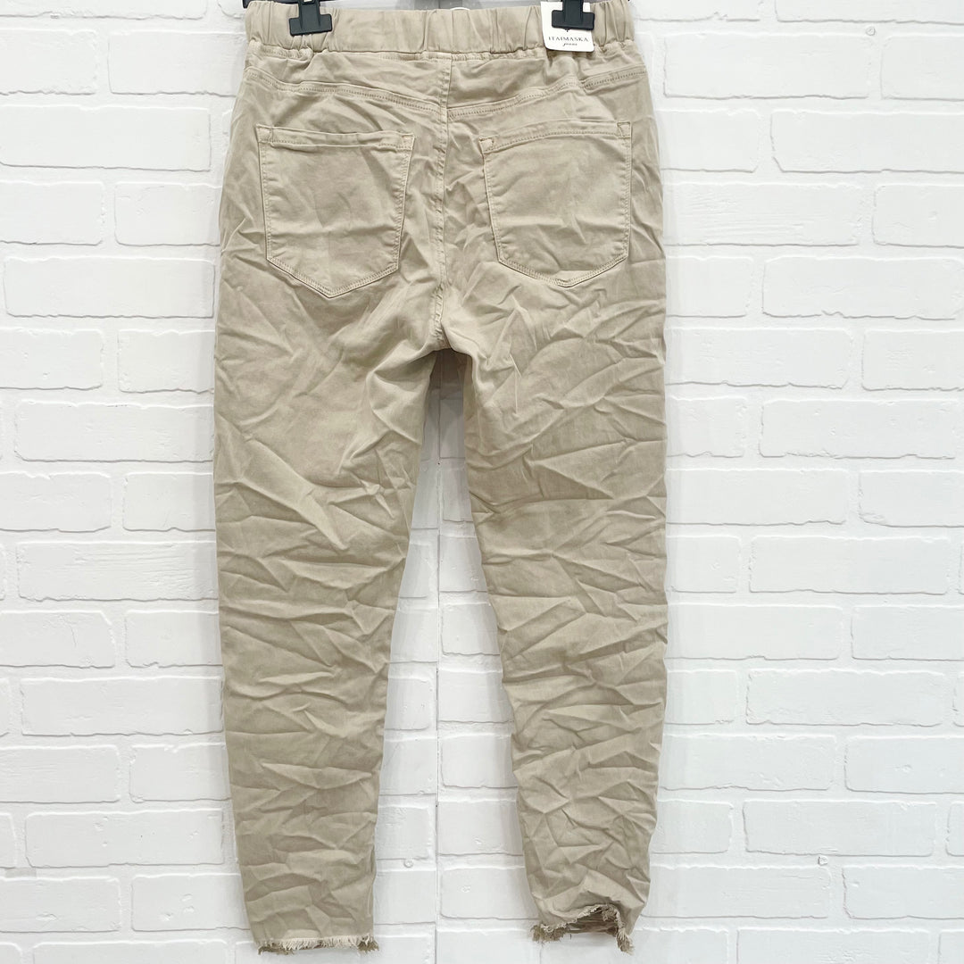 Itaimaska Raw Hem Joggers