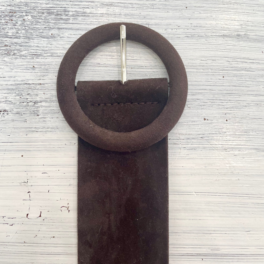 Suede belt