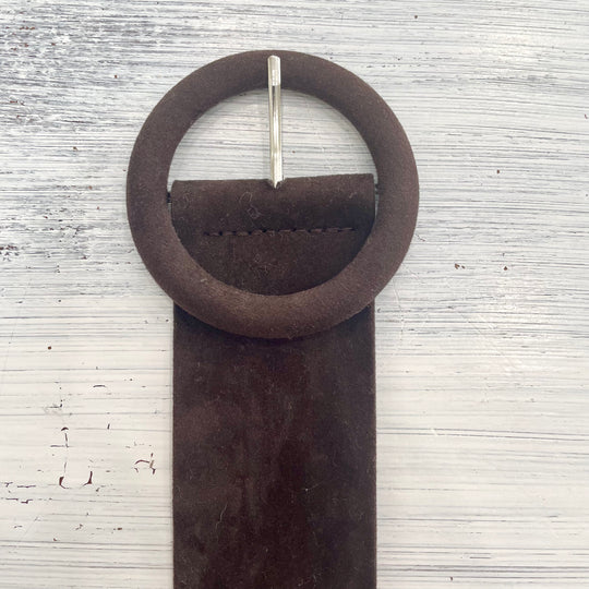 Suede belt