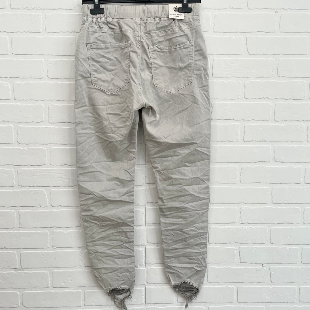 Itaimaska Raw Hem Joggers