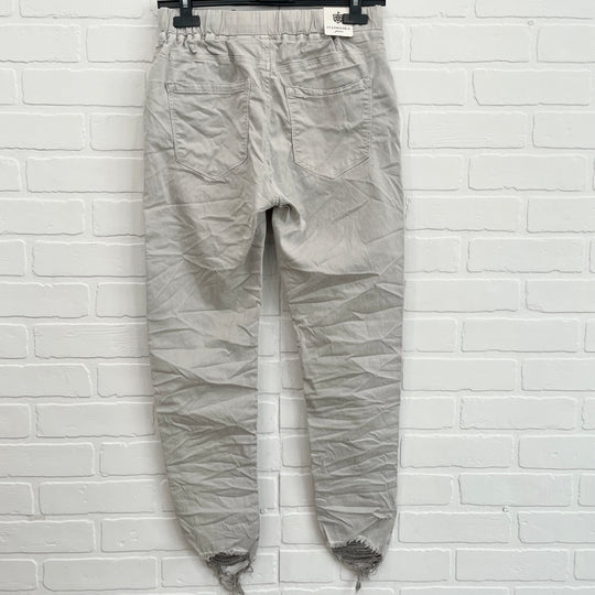 Itaimaska Raw Hem Joggers
