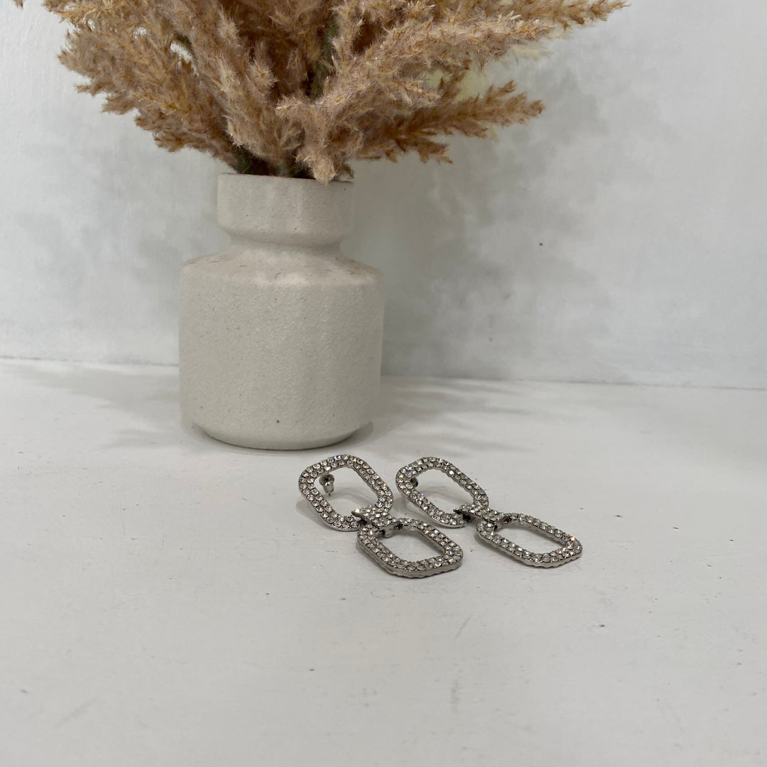Jewelled Square earring