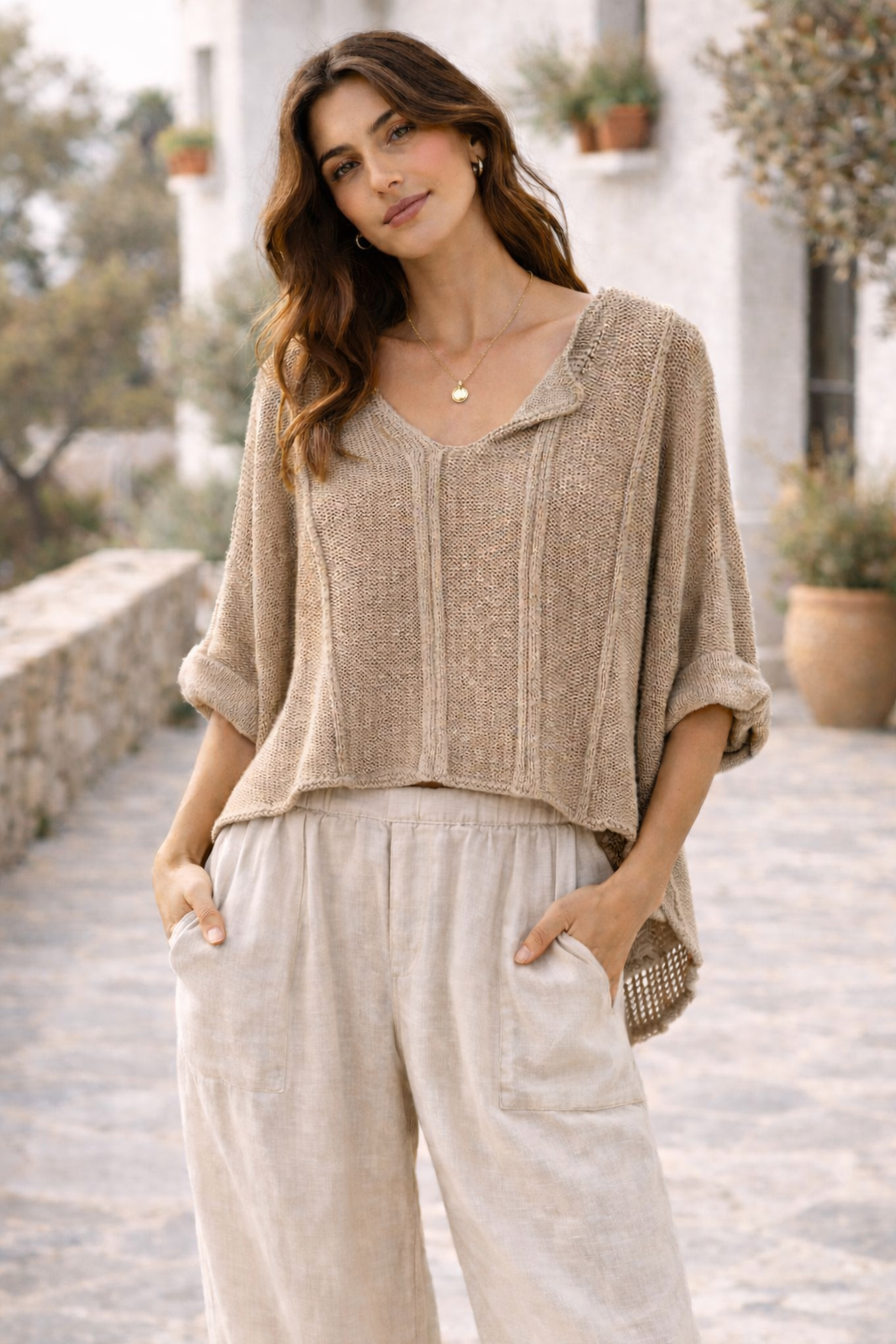 Toscana Asymmetry Cotton Knit