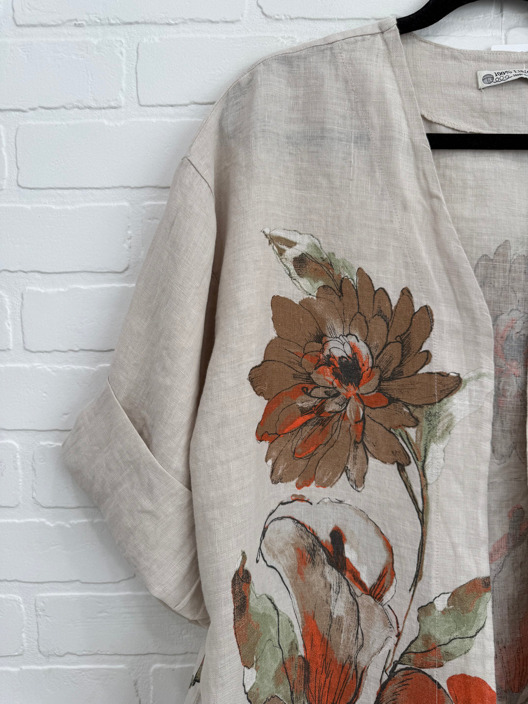 Floral Linen Kimono