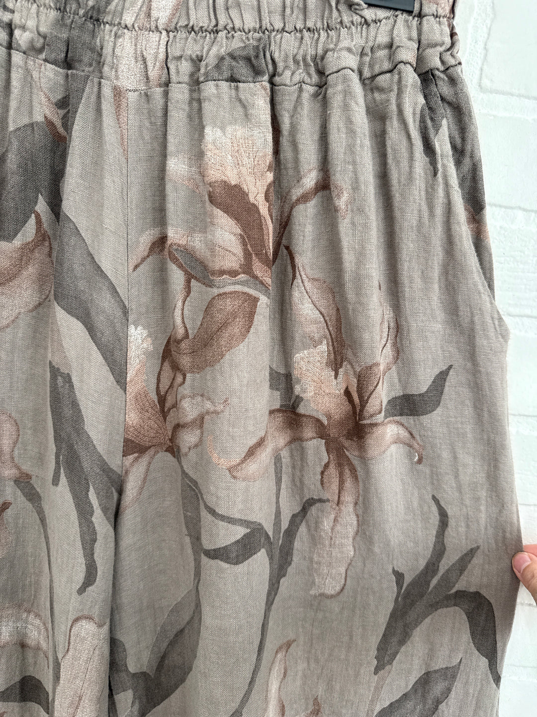 Floral Palazzo  Linen Pants