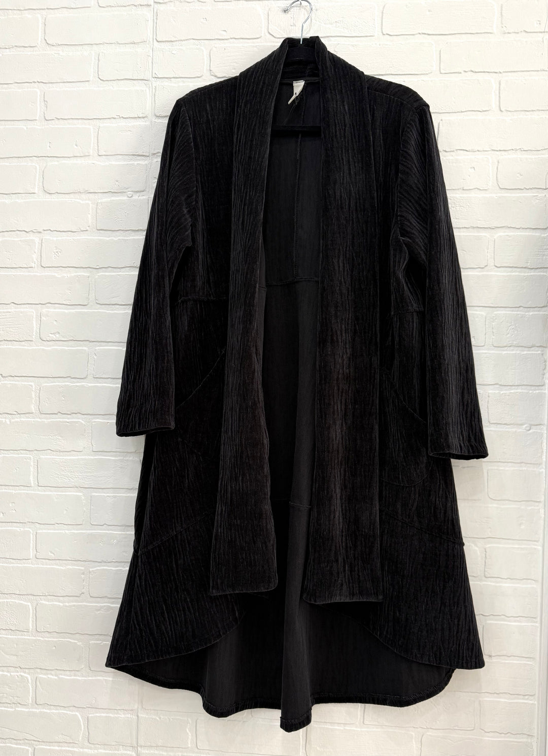 Italian Velour Drape Coat