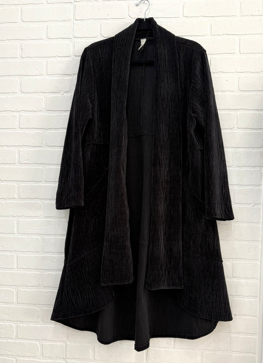 Italian Velour Drape Coat