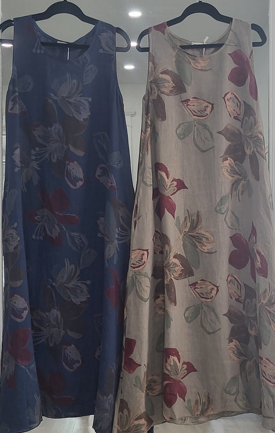 Florentina Bloom Linen Dress