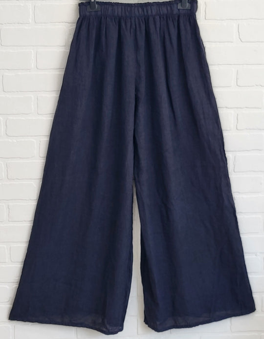 Lux Luna  Linen Palazzo Pants (30%OFF)