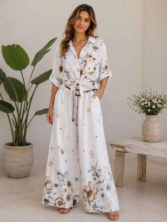 Verona Bloom Linen Shirt