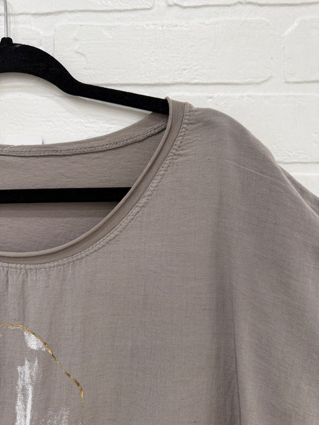 Golden Magnolia Linen Blend Top | Made in Italy