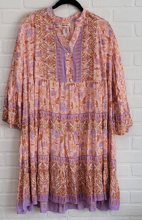 Misty Silk Bohemian Dress