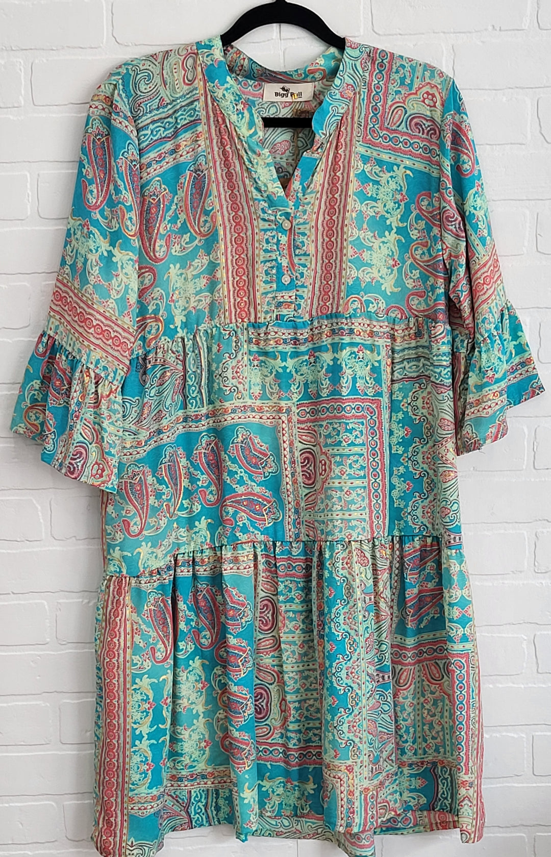 Misty Silk Bohemian Dress