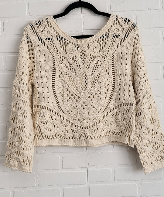 Mia Open-Knit Top