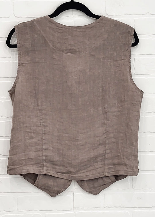 Linen Vest & Pants Set