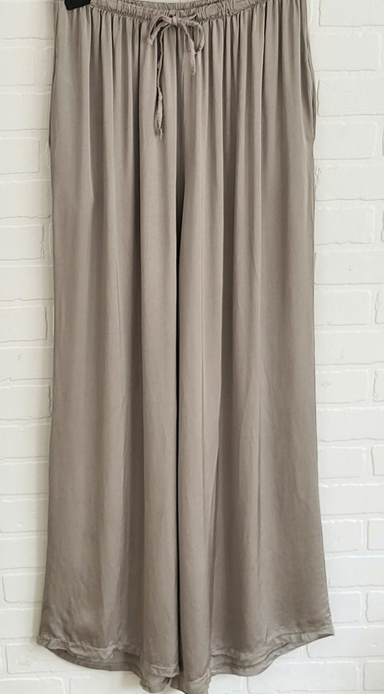 Satin Palazzo Trousers