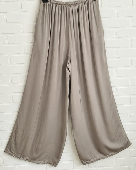 Satin Palazzo Trousers