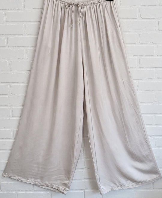 Satin Palazzo Trousers