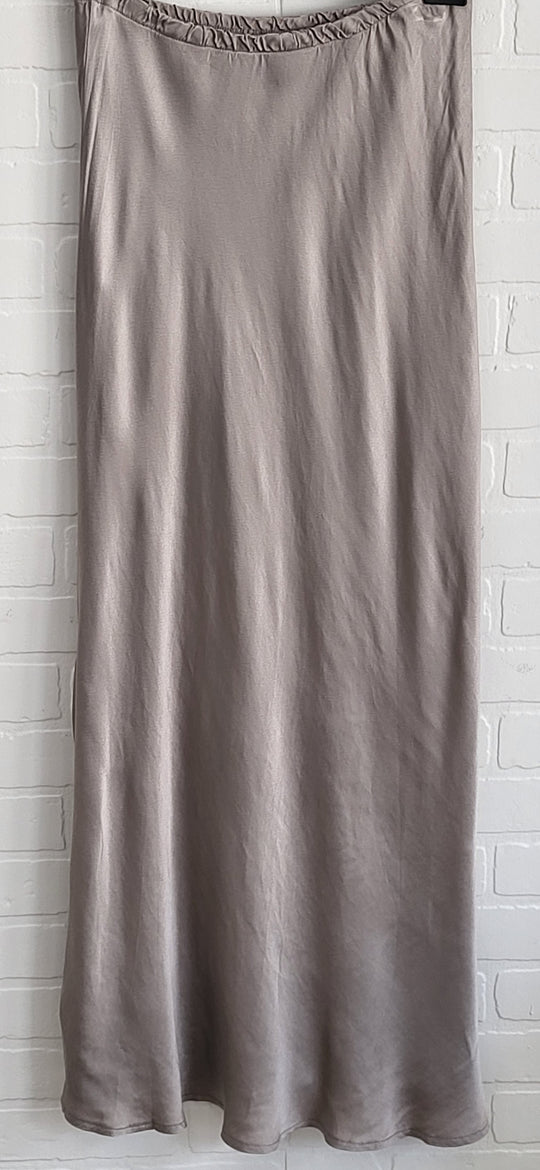 Satin Long Skirt
