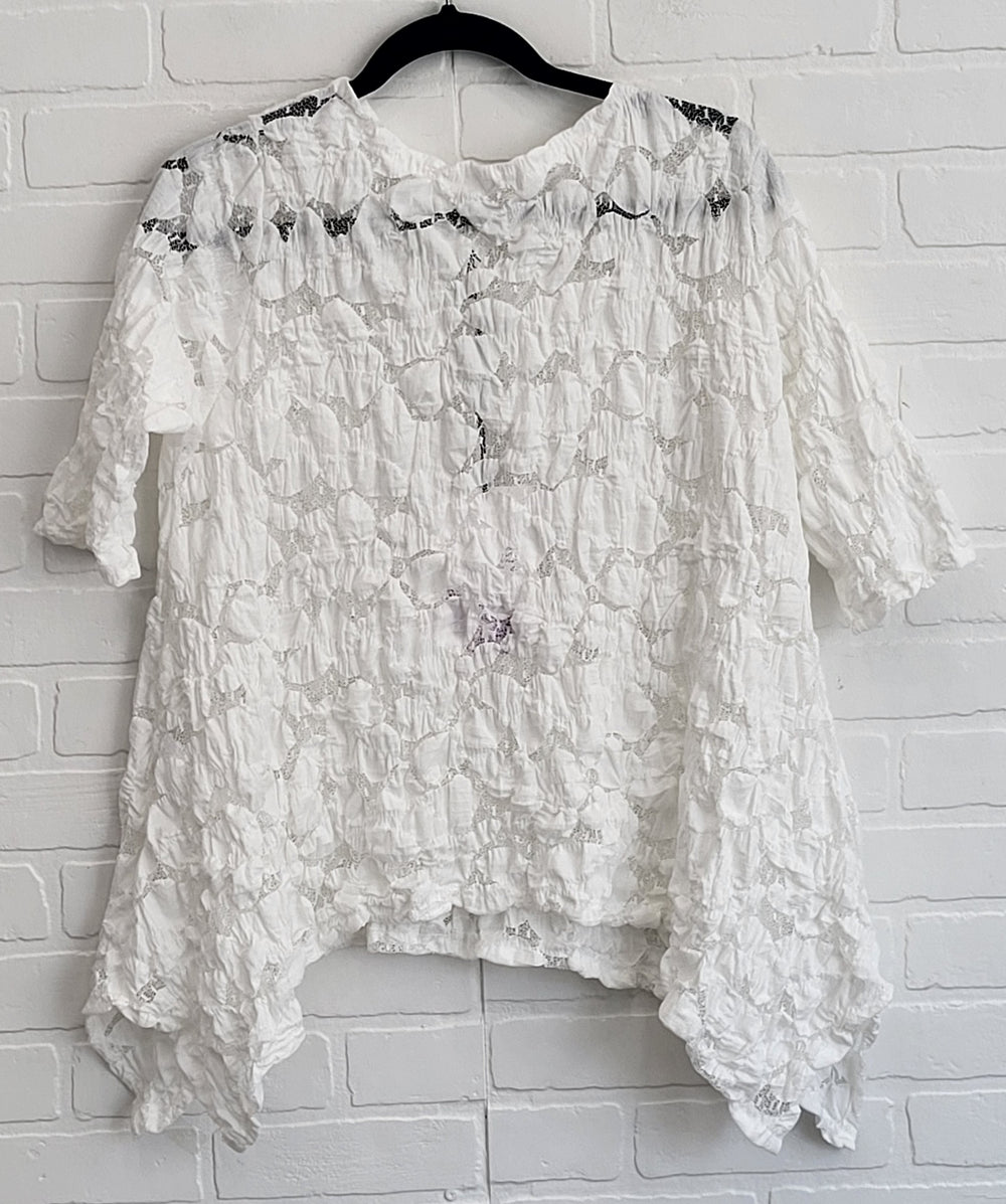 Dolce Textured Lace Detail Top