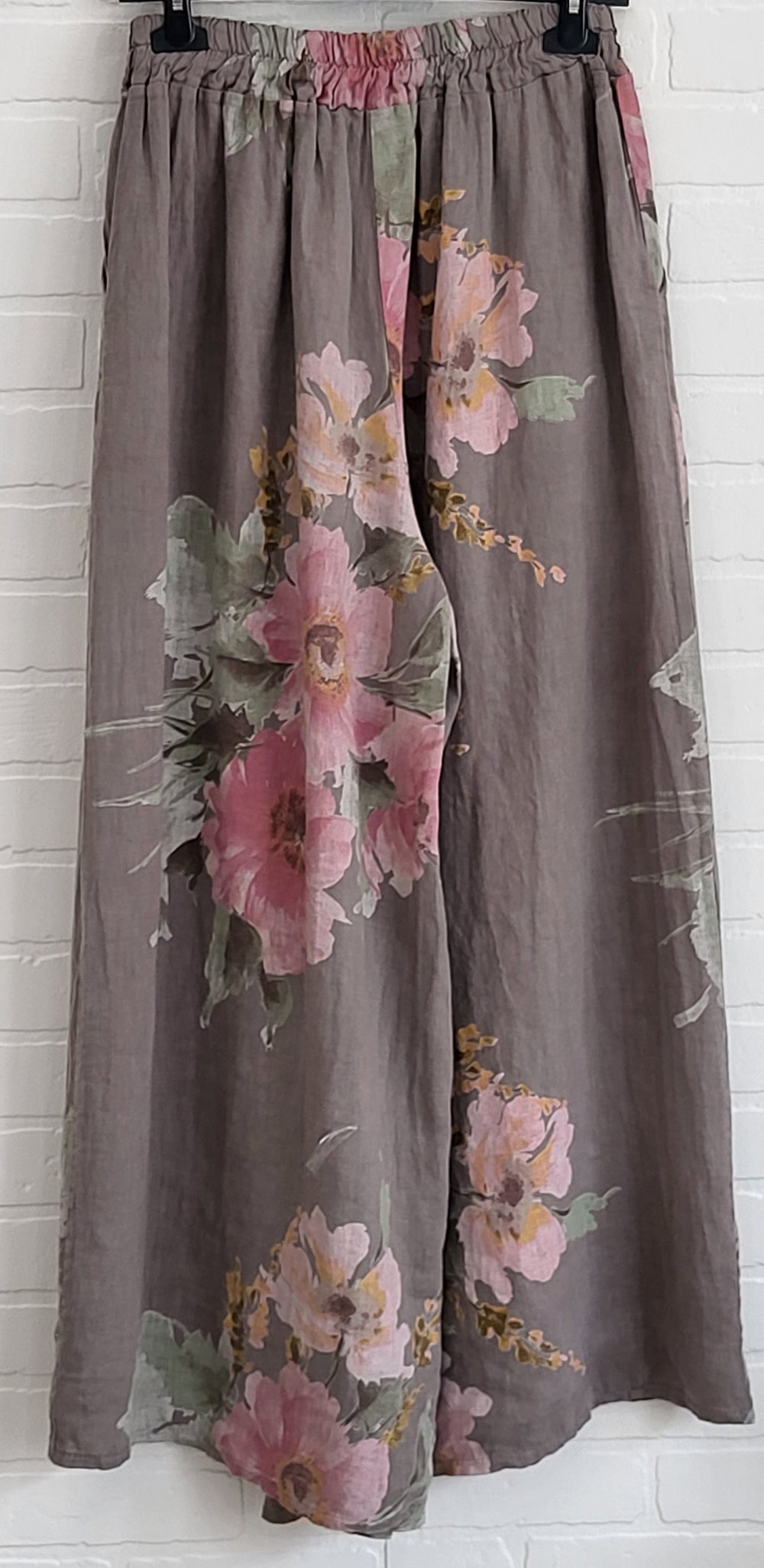 Floral Linen Pants