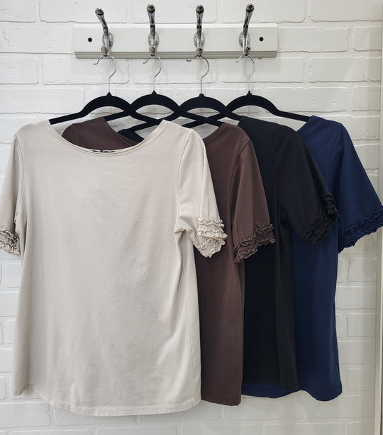 Ruffle Sleeve Tee