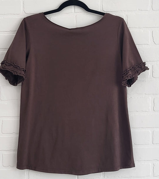 Ruffle Sleeve Tee