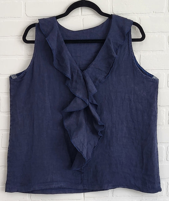 Slevless Ruffle Top