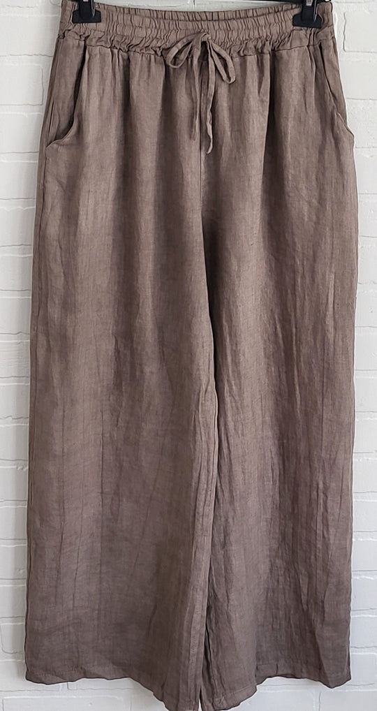 Linen Wide Leg Pants