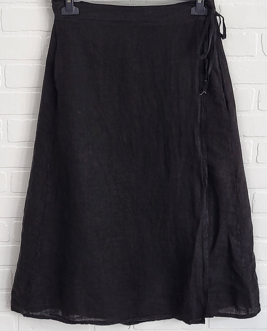 Wrap Linen Skirt