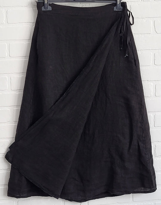 Wrap Linen Skirt