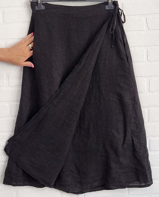 Wrap Linen Skirt