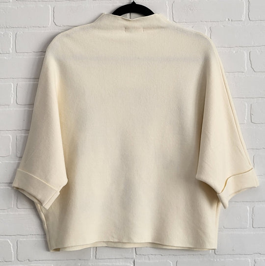 Sweater with Wite & Black Floral Design