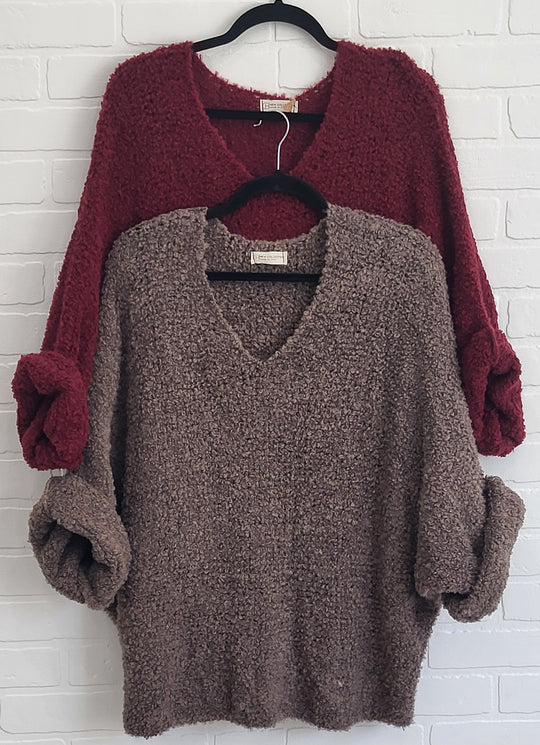 Cozy  Charisma V- Neck Sweater