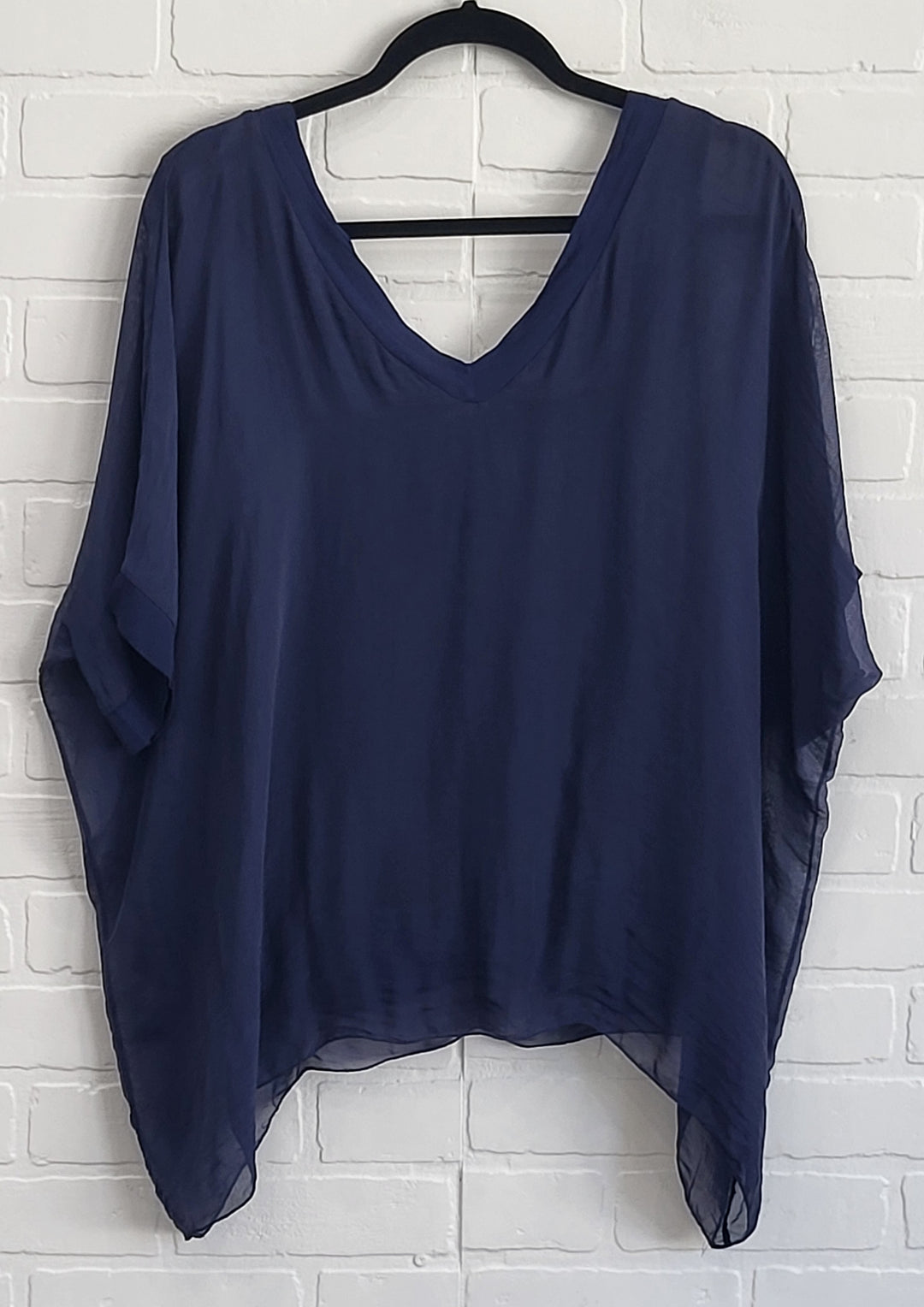 Silk V-Neck Top