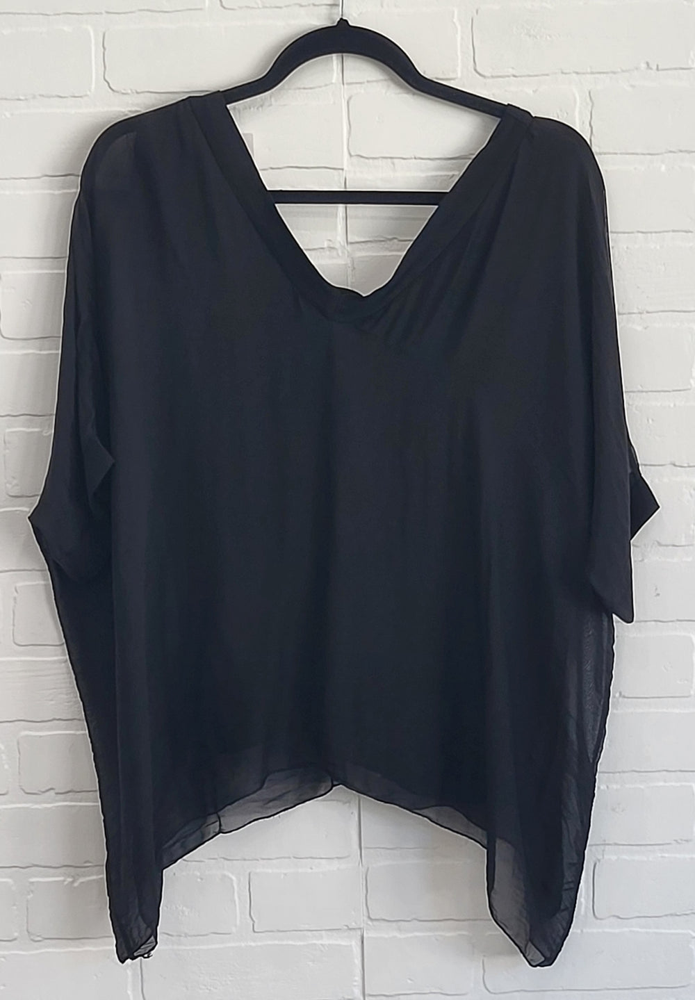 Silk V-Neck Top
