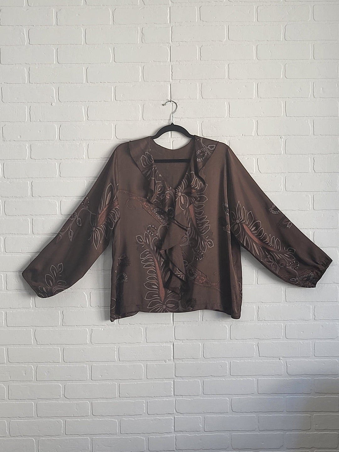 Satin Raffle Blouse