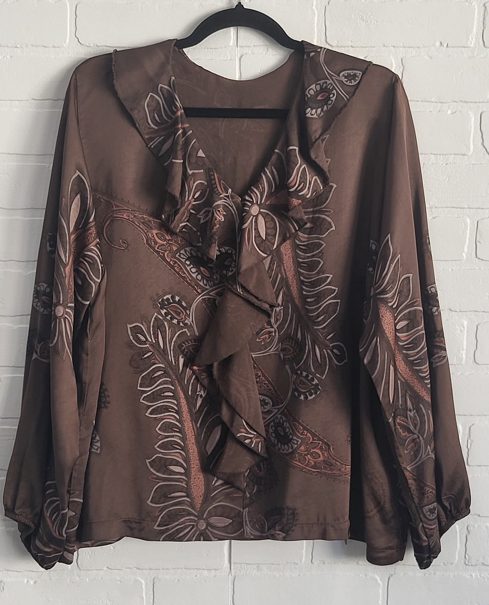 Satin Raffle Blouse