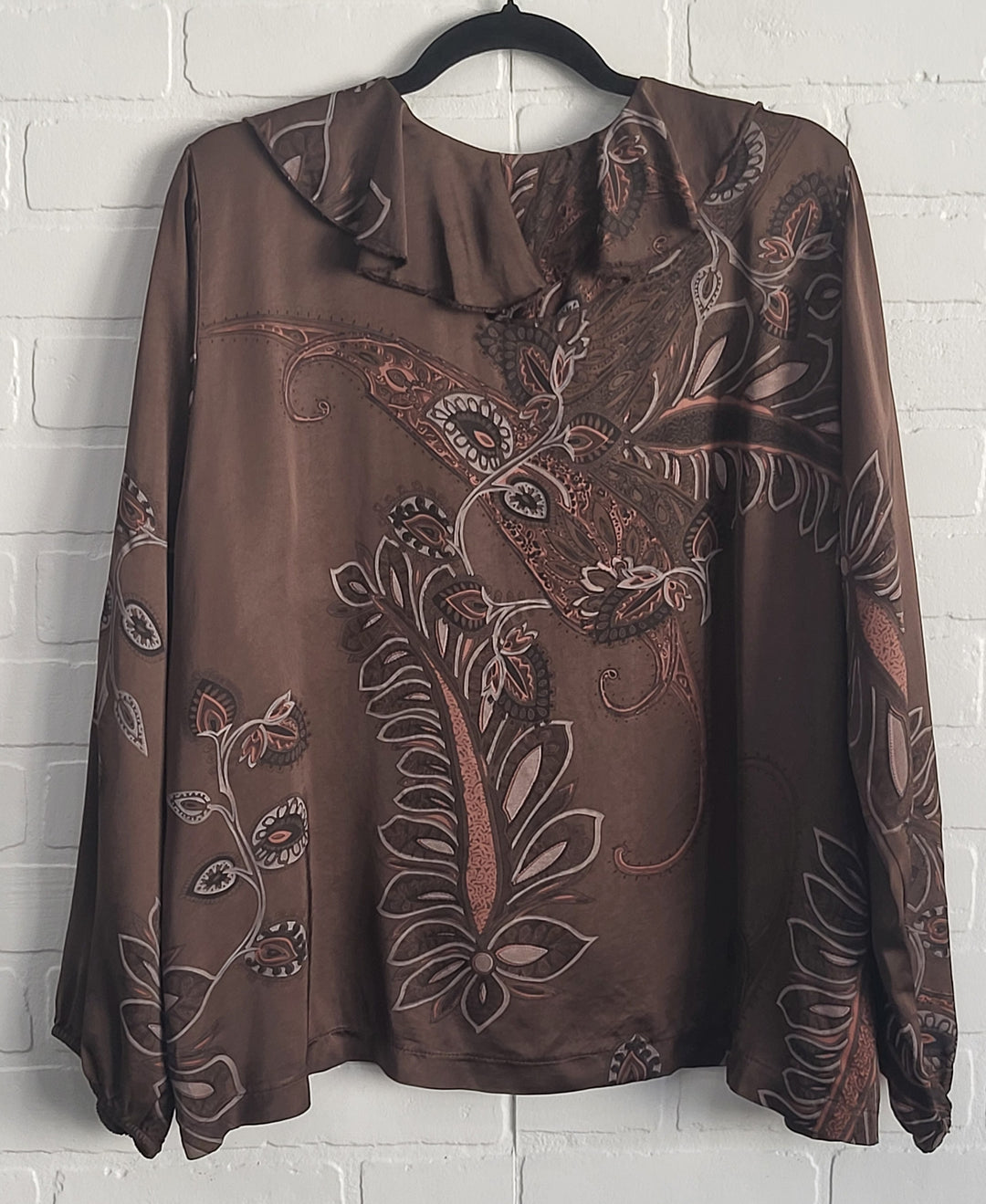 Satin Raffle Blouse
