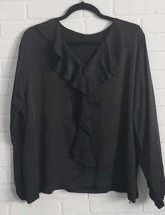 Satin Raffle Blouse