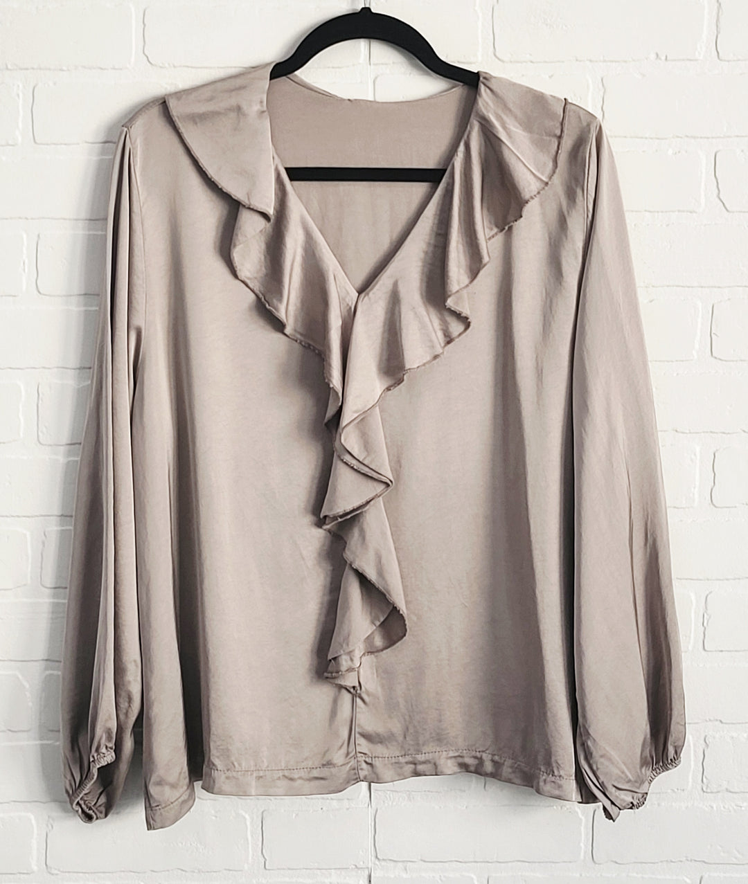 Satin Raffle Blouse