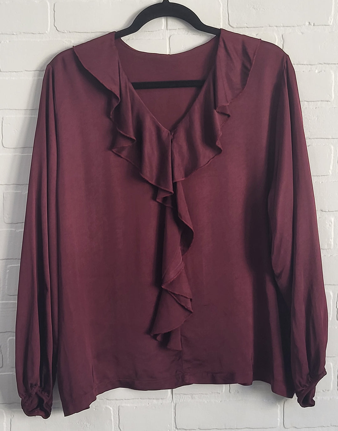 Satin Raffle Blouse