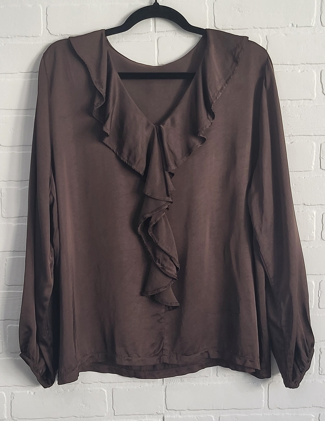 Satin Raffle Blouse