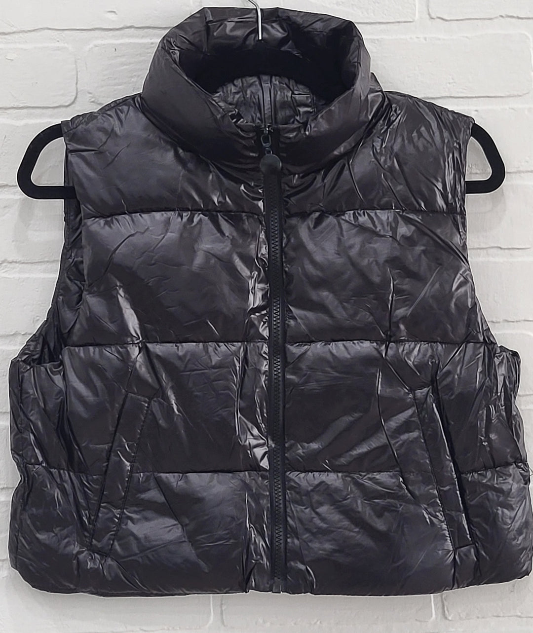 Cropped Puffer Vest Light Weight
