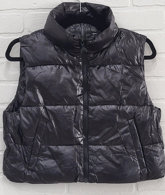 Cropped Puffer Vest Light Weight