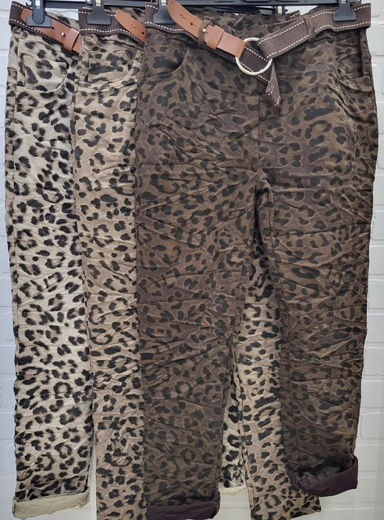 Animal Print Joggers