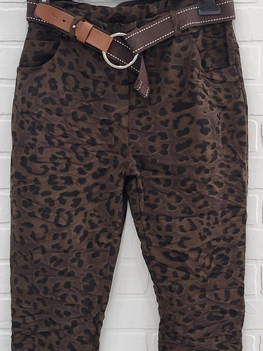 Animal Print Joggers